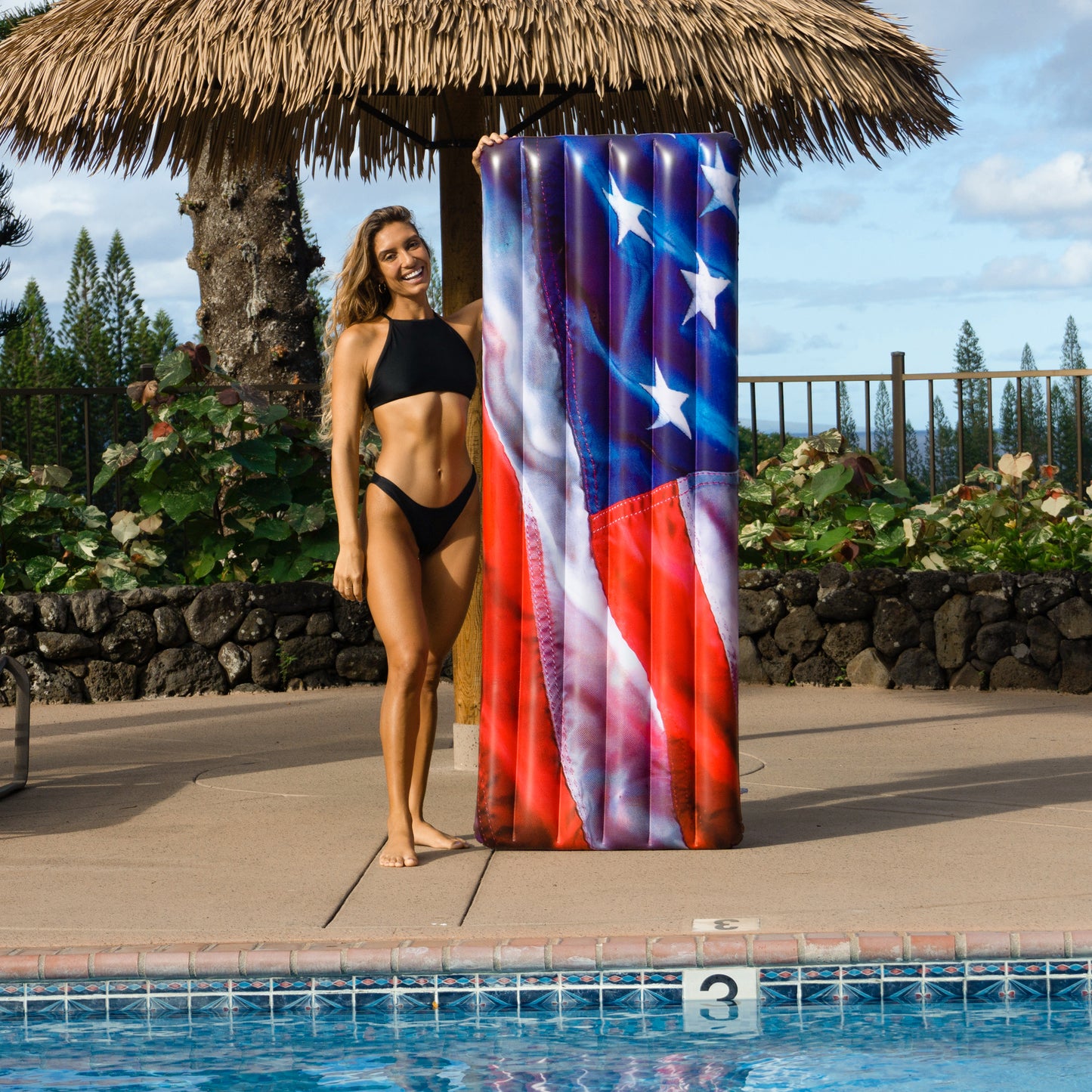 PoolCandy - Stars & Stripes Pool Raft Deluxe