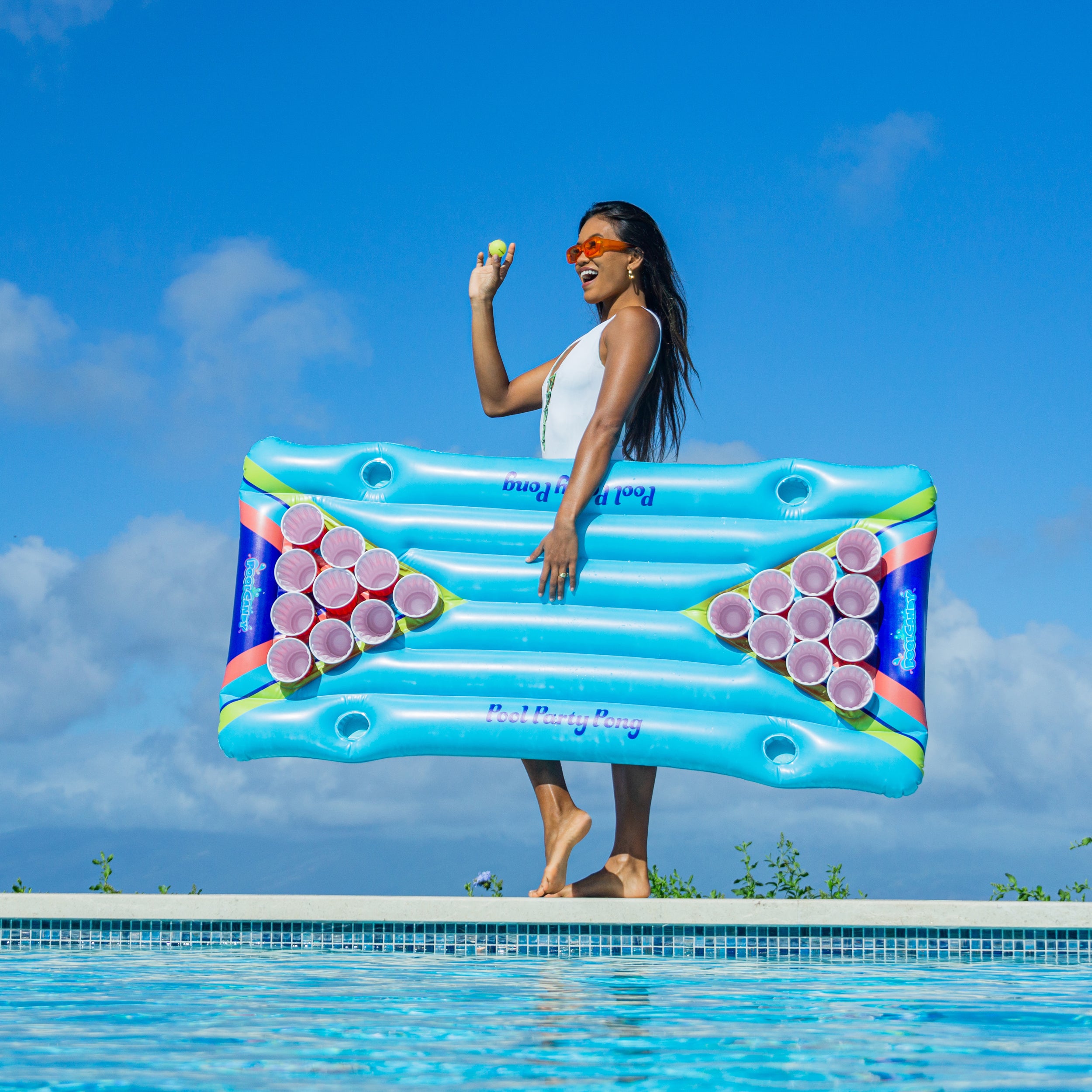 PoolCandy Deluxe Inflatable Pool Party Pong – Pool Market USA