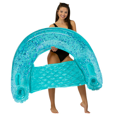 PoolCandy – Aqua Glitter Sun Chair Jumbo 48″